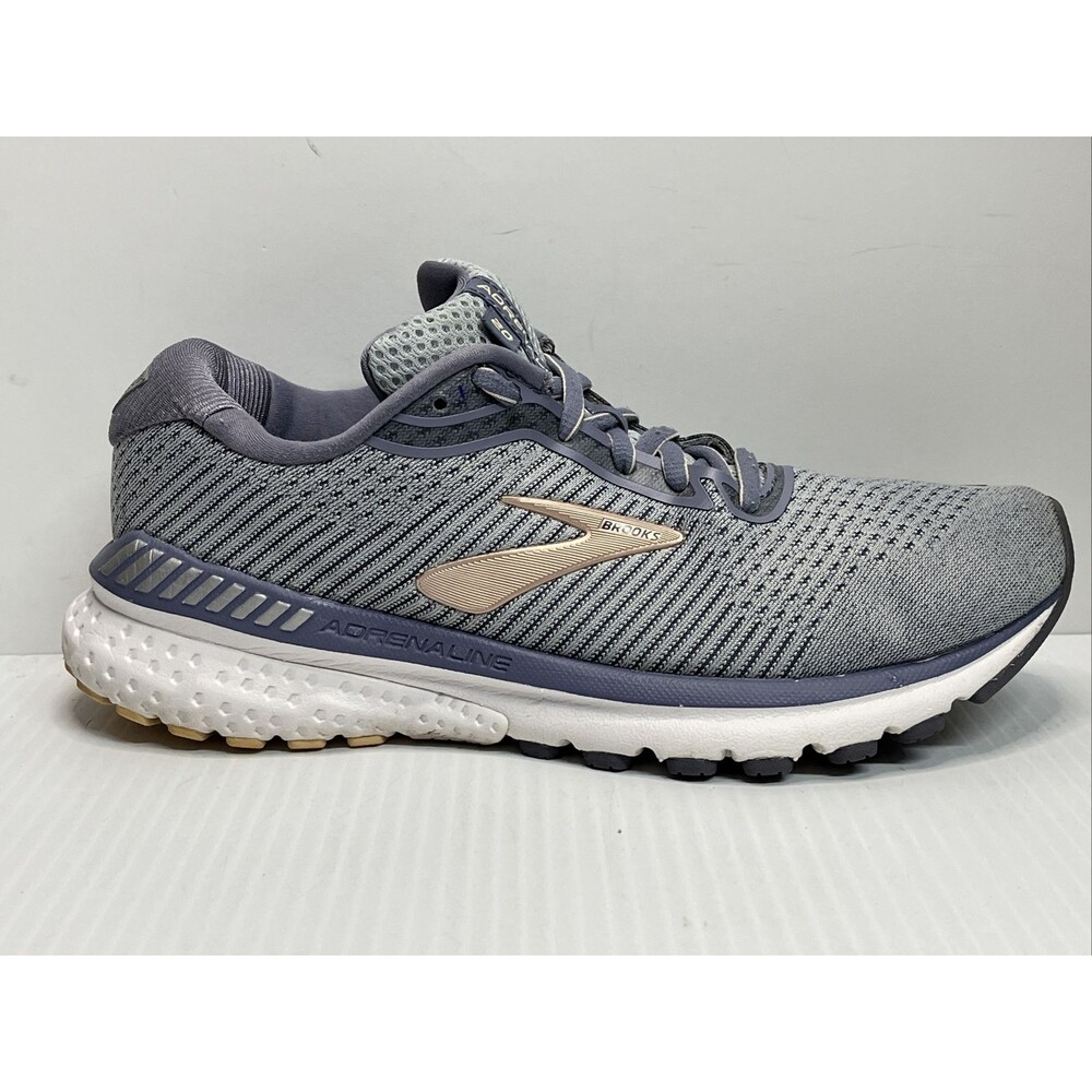 Brooks Womens Adrenaline GTS 20 Gray Running Shoes Sneaker Size 8 B - Picture 9 of 11
